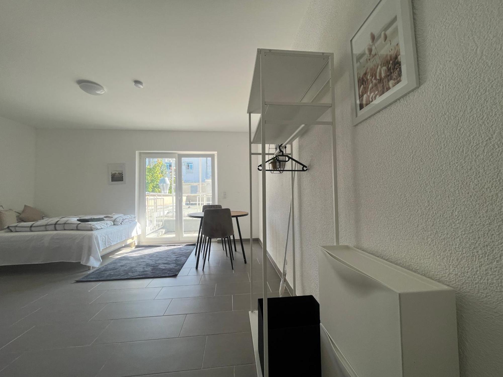 Simplex Apartments Am Europaplatz Karlsruhe Oda fotoğraf