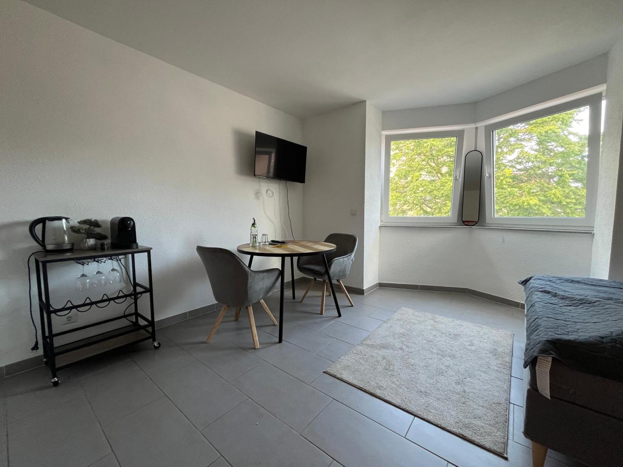 Simplex Apartments Am Europaplatz Karlsruhe Oda fotoğraf