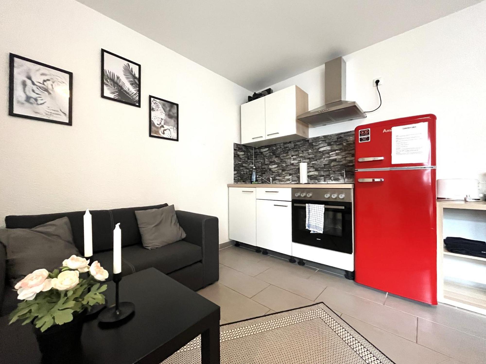 Simplex Apartments Am Europaplatz Karlsruhe Oda fotoğraf