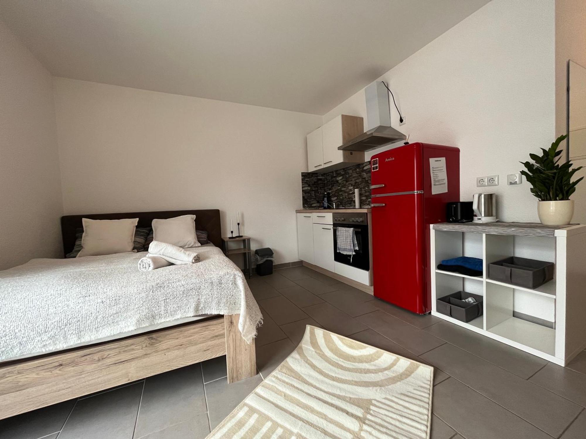 Simplex Apartments Am Europaplatz Karlsruhe Oda fotoğraf
