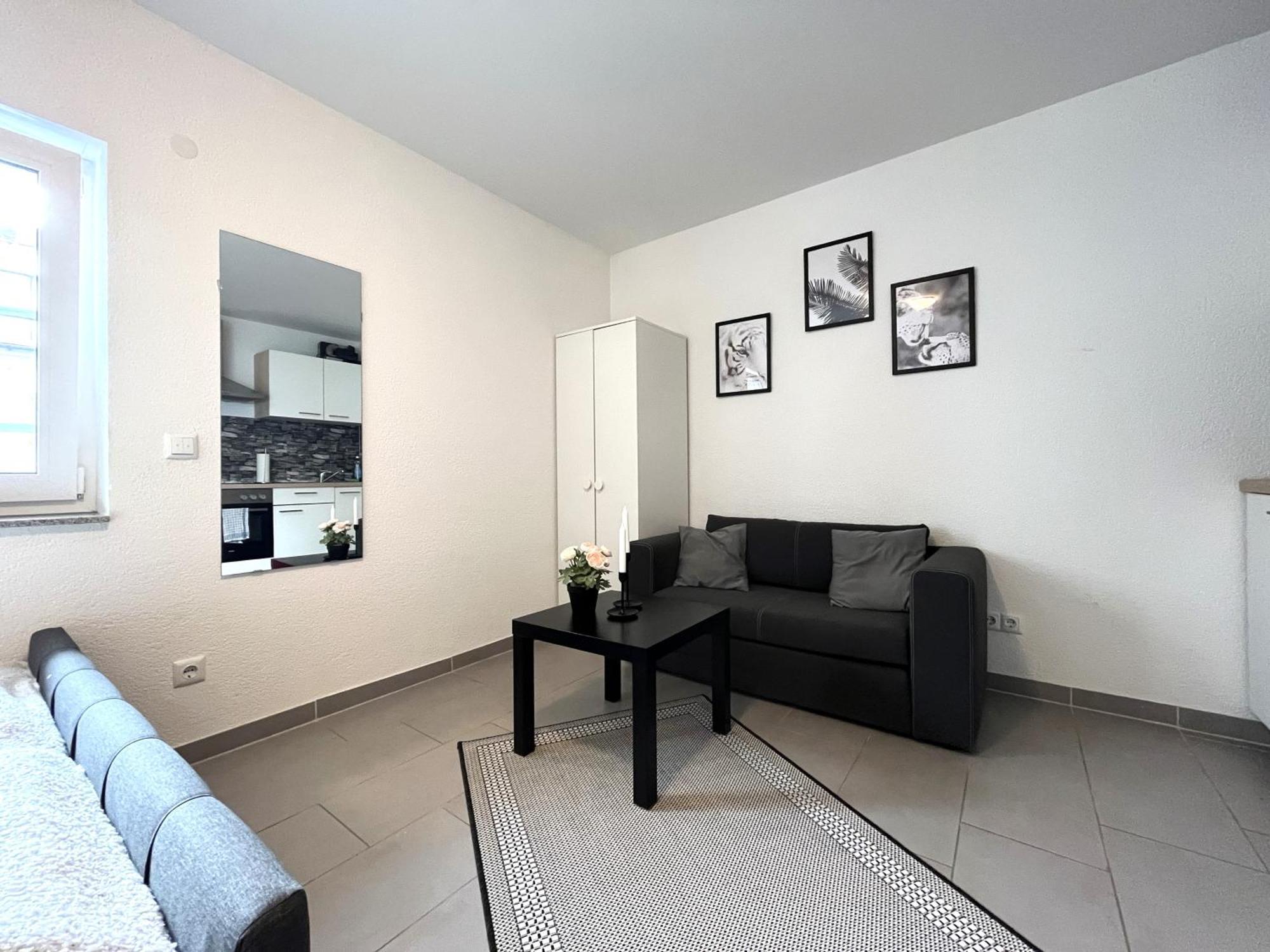Simplex Apartments Am Europaplatz Karlsruhe Oda fotoğraf