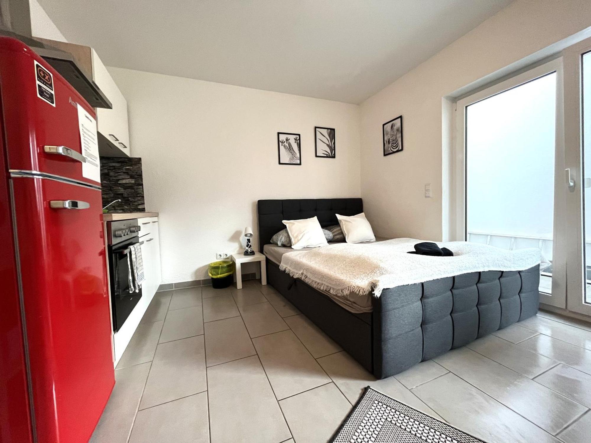 Simplex Apartments Am Europaplatz Karlsruhe Oda fotoğraf